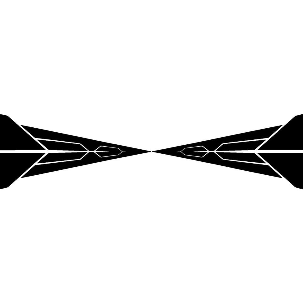 Futuristic Abstract With Geometric Black Shapes Glowing Lines vector