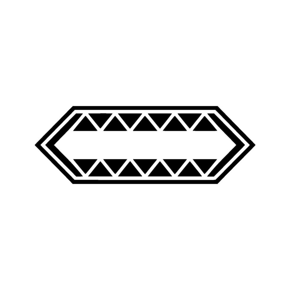 Geometric Arrow On White Modern Element vector