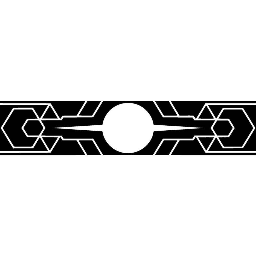 Geometric Minimalist, Abstract Black White Element vector