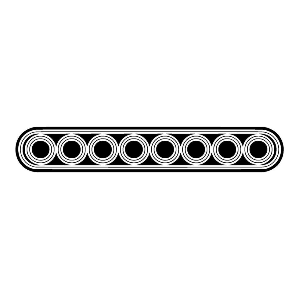 Abstract Circular Pattern In Black And White On White Background vector