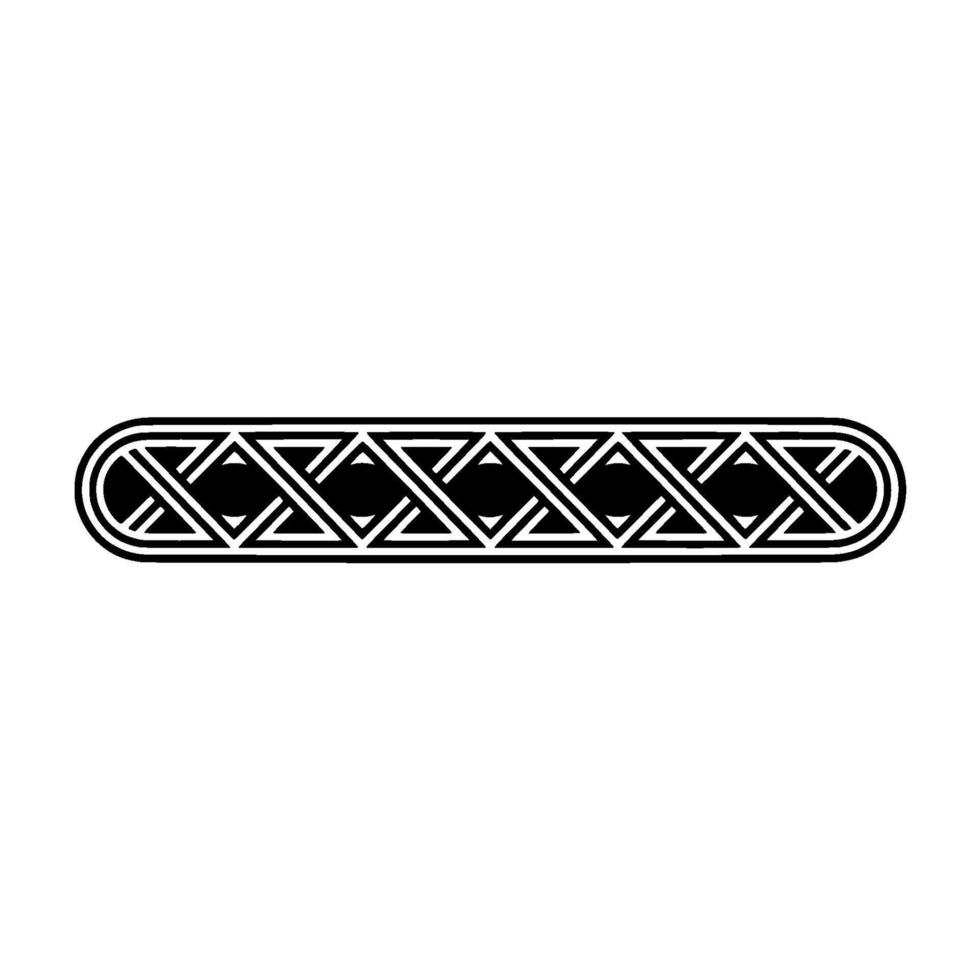 Geometric Black White Border, Minimalist Pattern vector