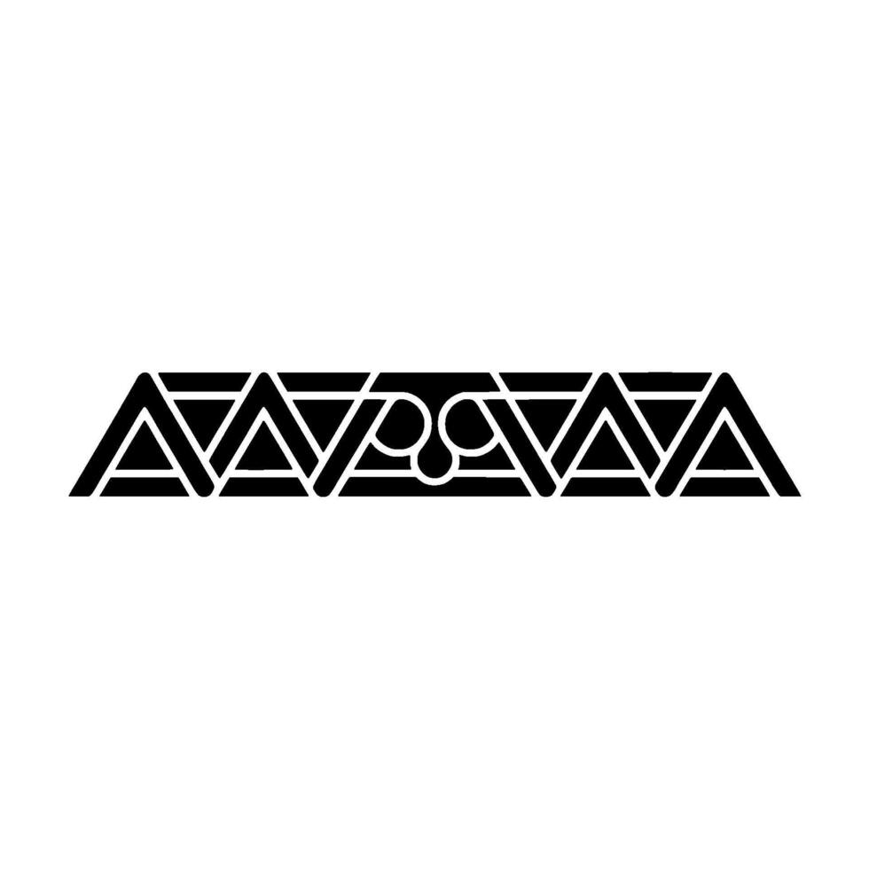 Minimalist Geometric Border Modern Black And White vector