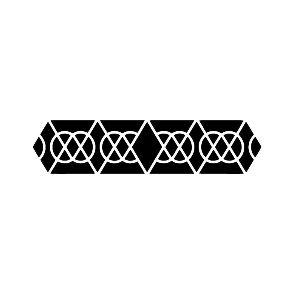 Geometric Repeating Pattern In Black And White vector