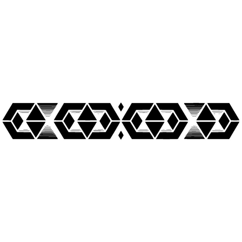 Geometric Black Border On White, Minimalist Modern Art vector