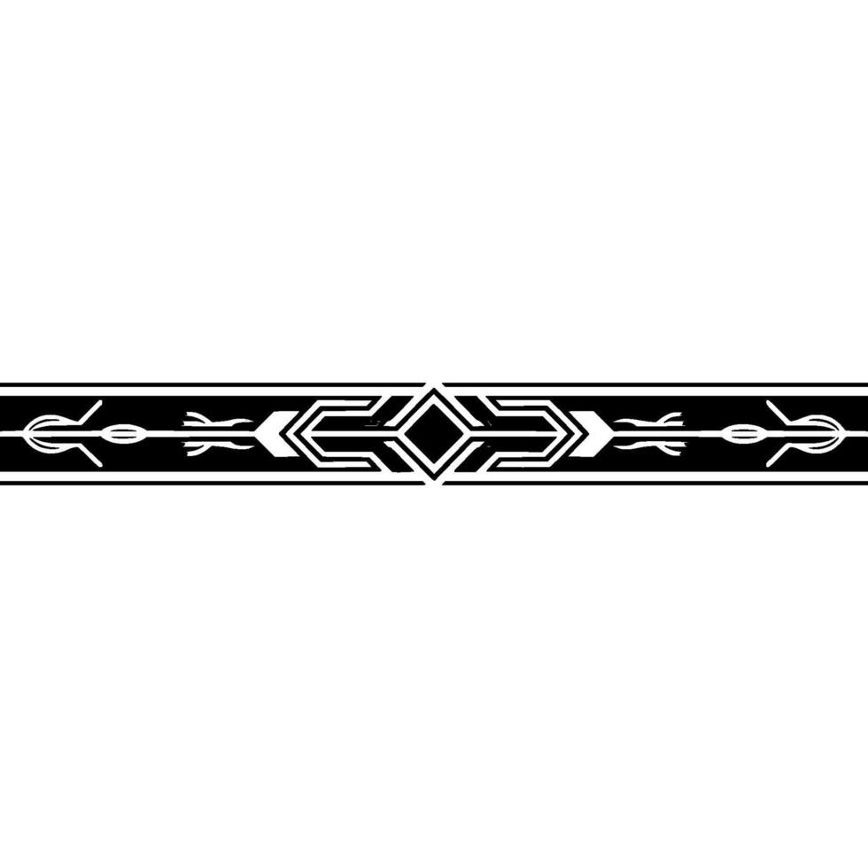 Geometric Border Black, Silver, White, Art Deco Style vector