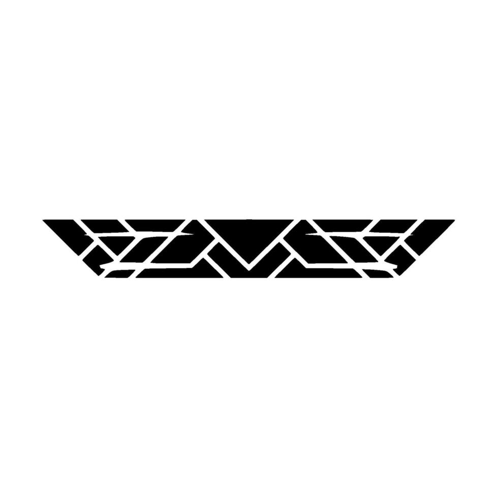 Geometric Black Line Art On White Background vector