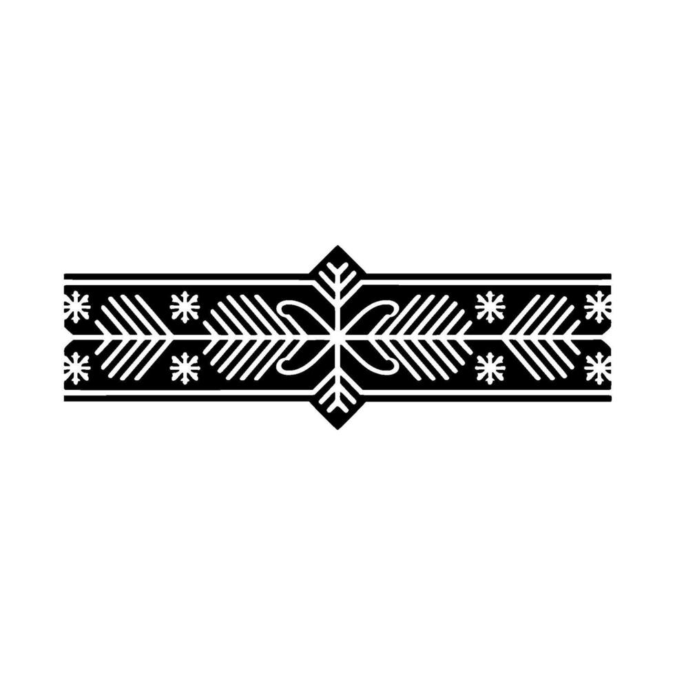 Minimalist Geometric Ornament, Black And White, Clean Decorative vector