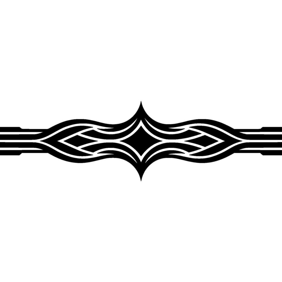 Abstract Black And White Ornament, Decorative Element vector