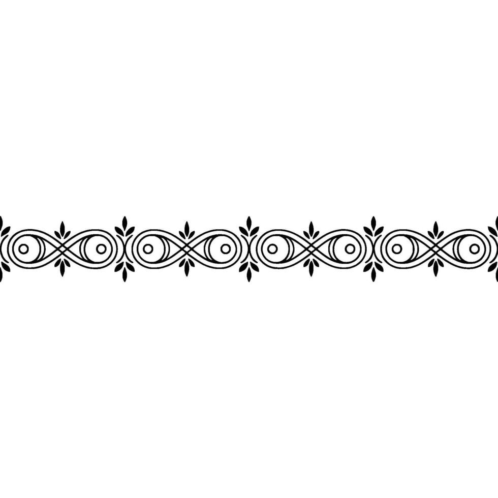 Elegant Black Ornamental Border On Gradient Background - Element vector