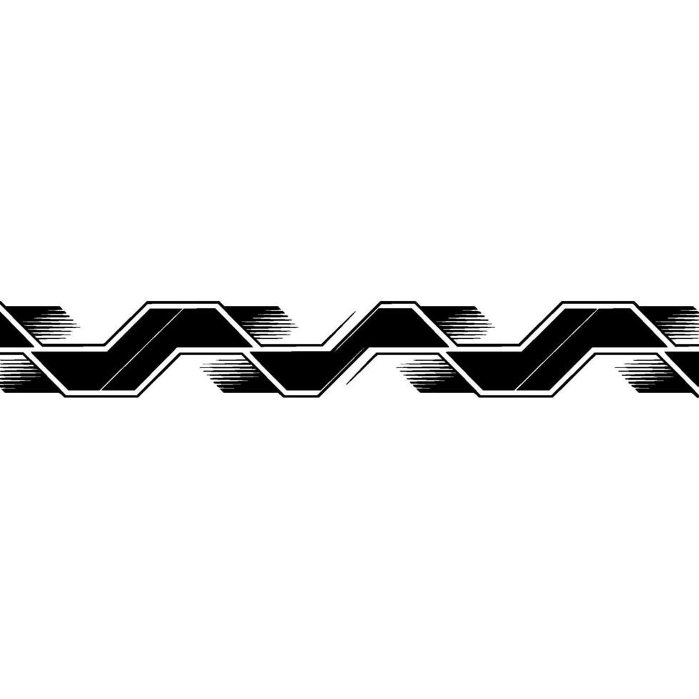 Abstract Geometric Black And White Stripe Pattern vector