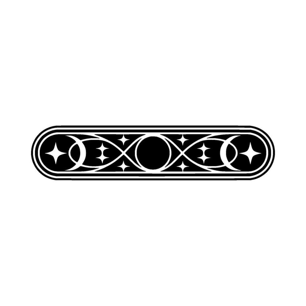 Celestial Ornament Geometric Emblem of Mystery vector