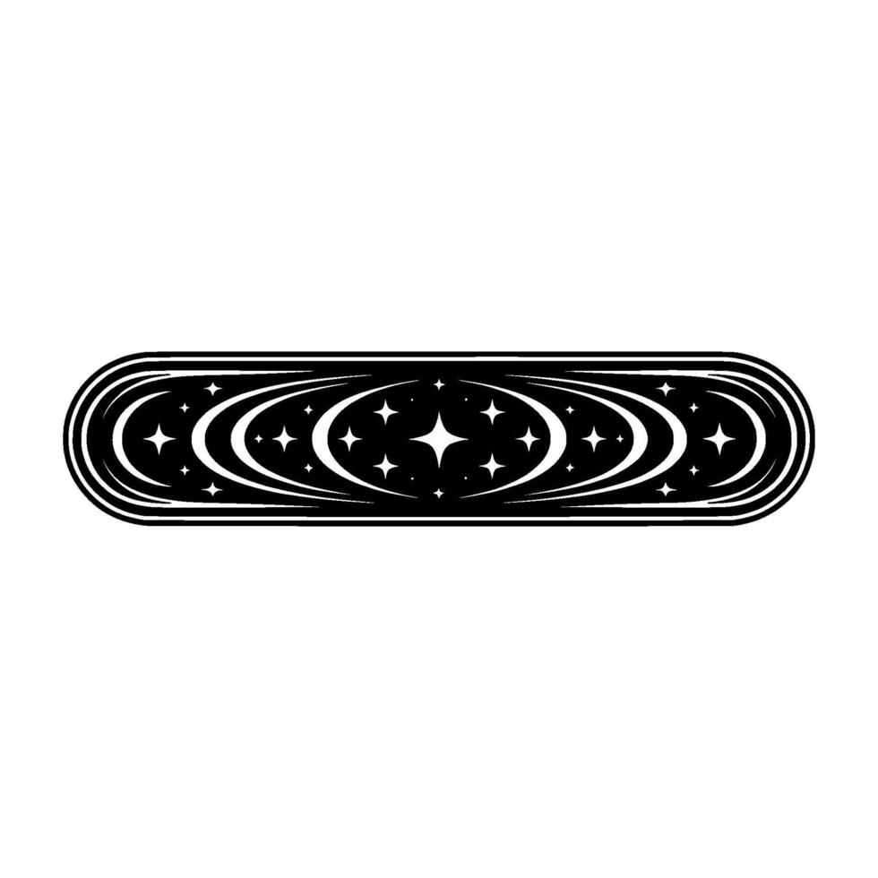 Celestial Skate Cosmic Starburst vector