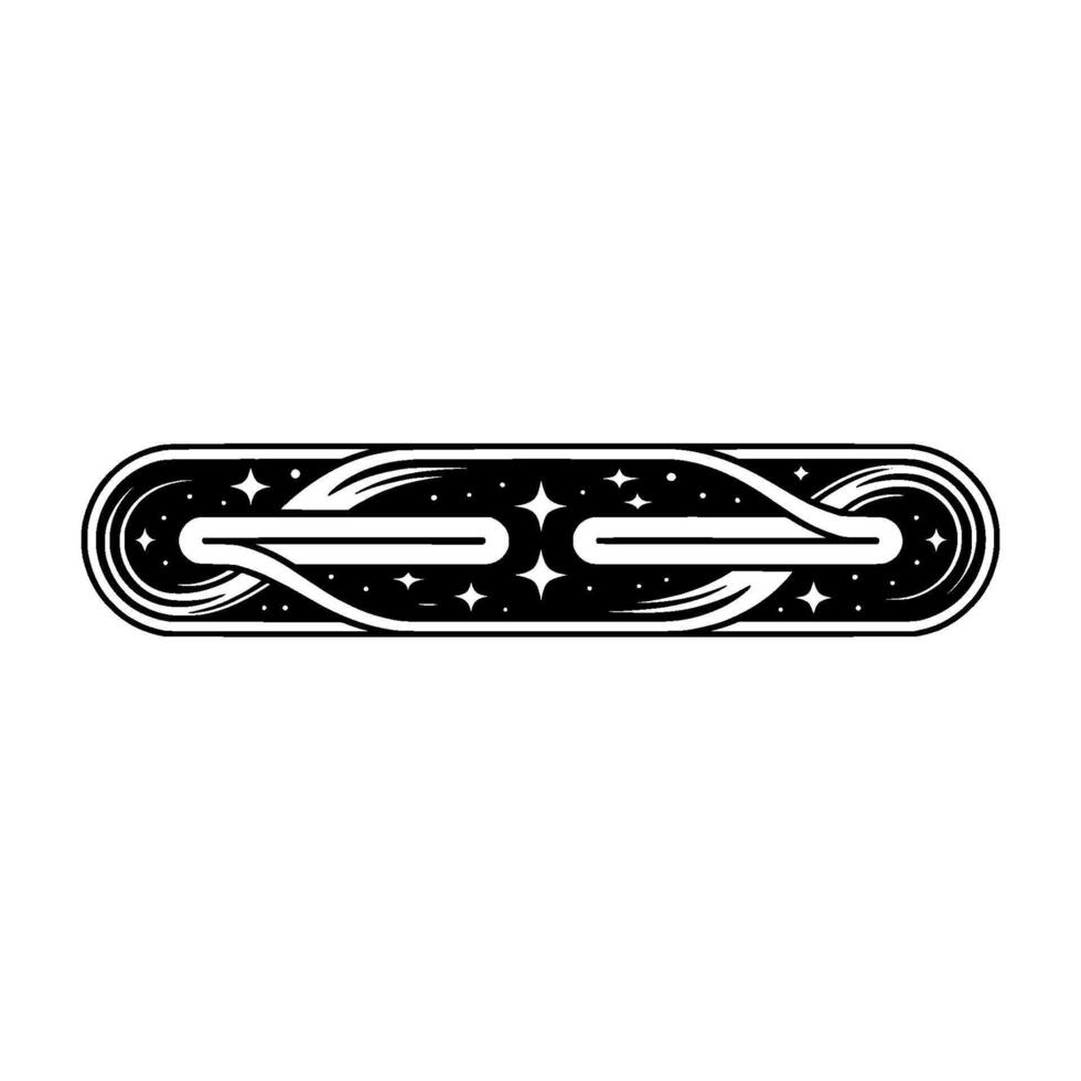 Celestial Swirl - Retro Illustration vector