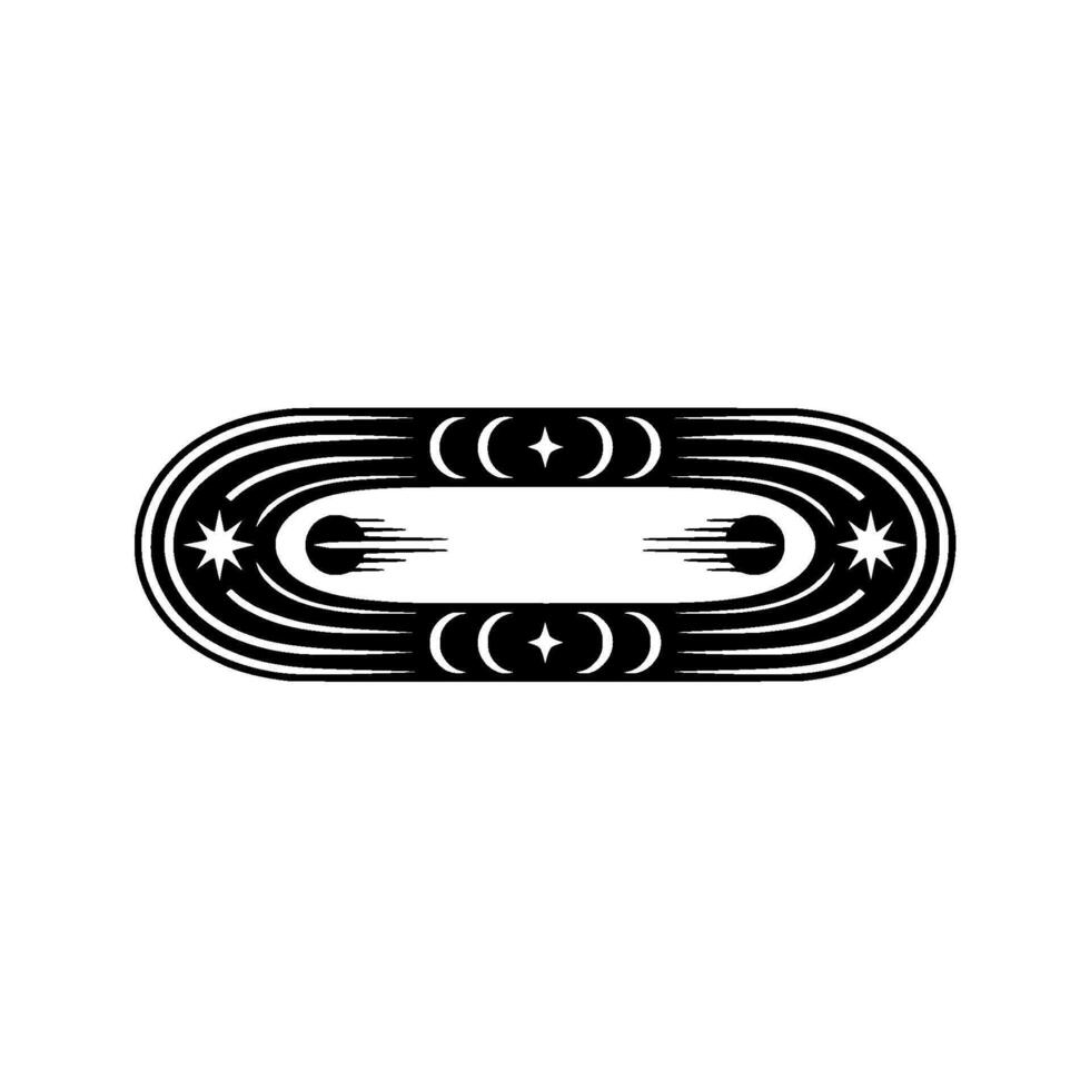 Retro Starburst Emblem - Vintage Element vector