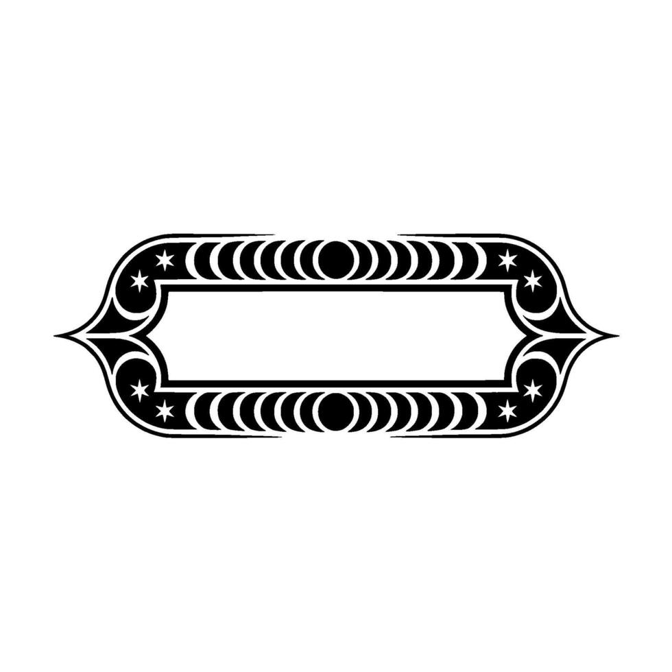 Elegant Starburst Frame, Vintage vector