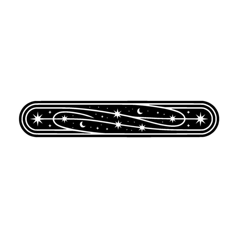 Celestial Swirl Vintage Starry Night Ornament vector