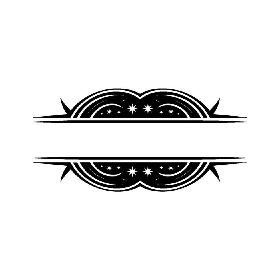 Art Deco Divider, Celestial Accent, Elegant vector