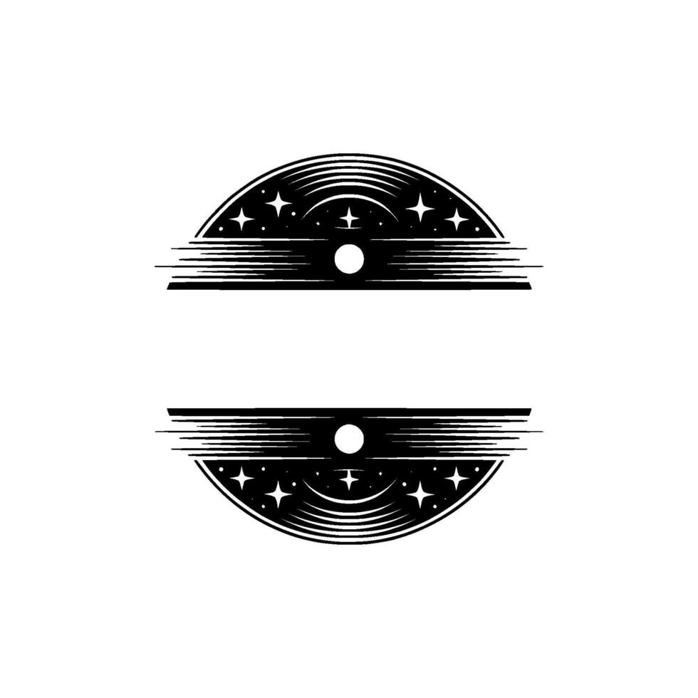 Celestial Emblem Minimalist Starburst vector