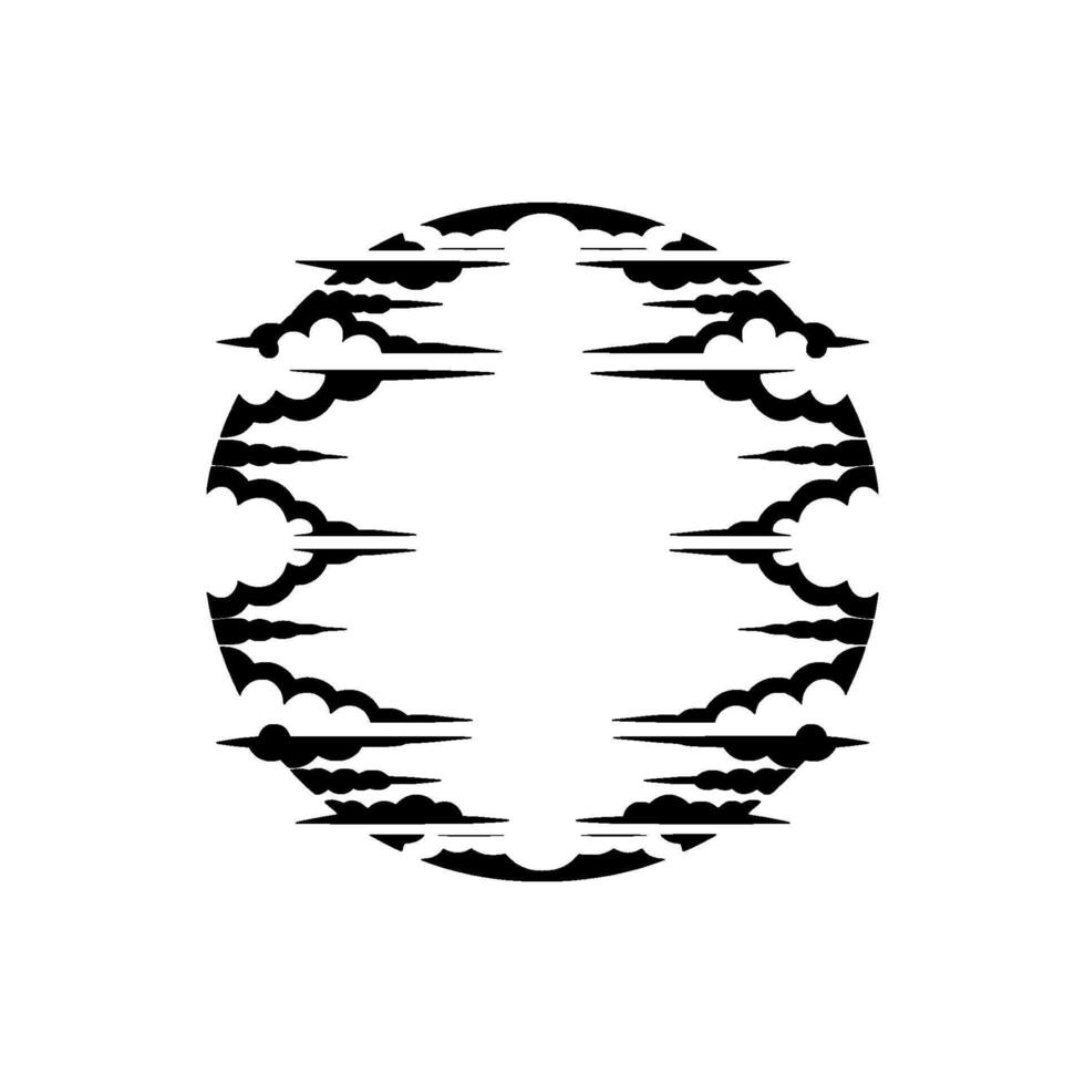 Abstract Cloud Portal, Minimalist vector