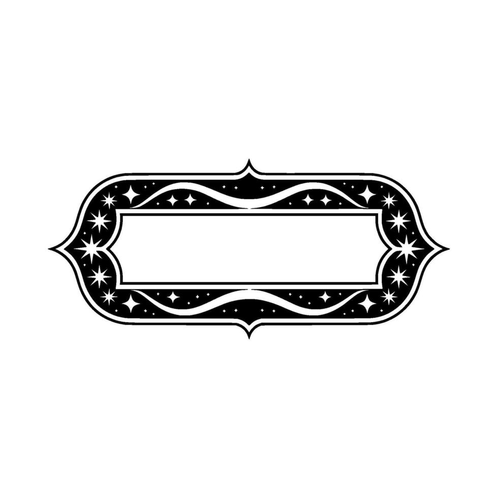 Elegant Starburst Frame, Vintage Style vector