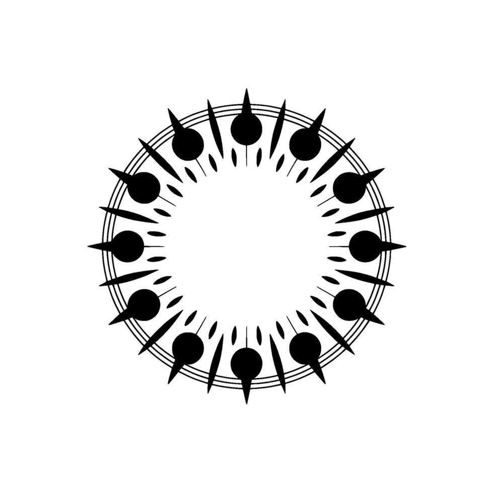 Circular Rhythm Minimalist Music Notation vector