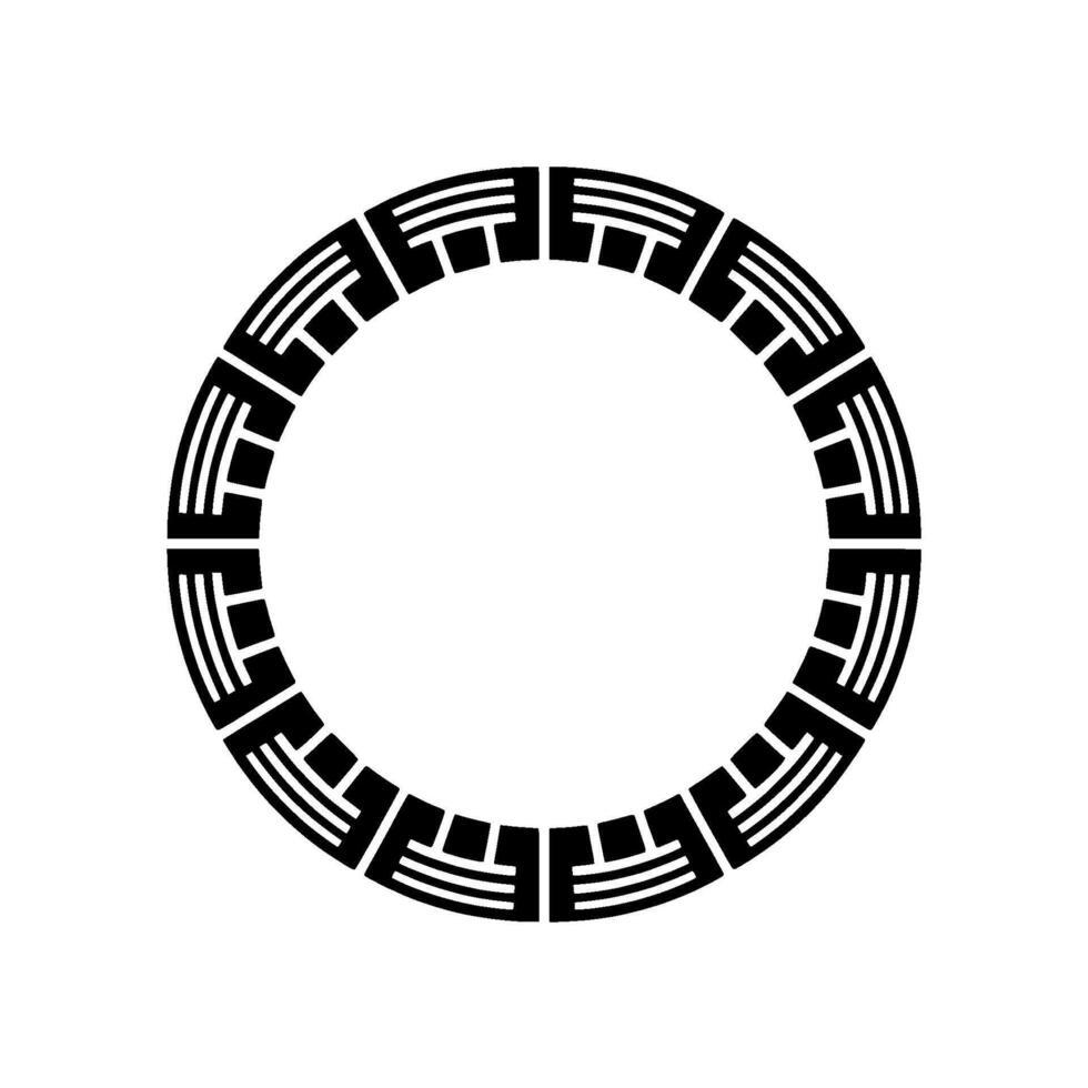 Geometric Circle Frame, Minimalist , Circular Motif, Pattern vector