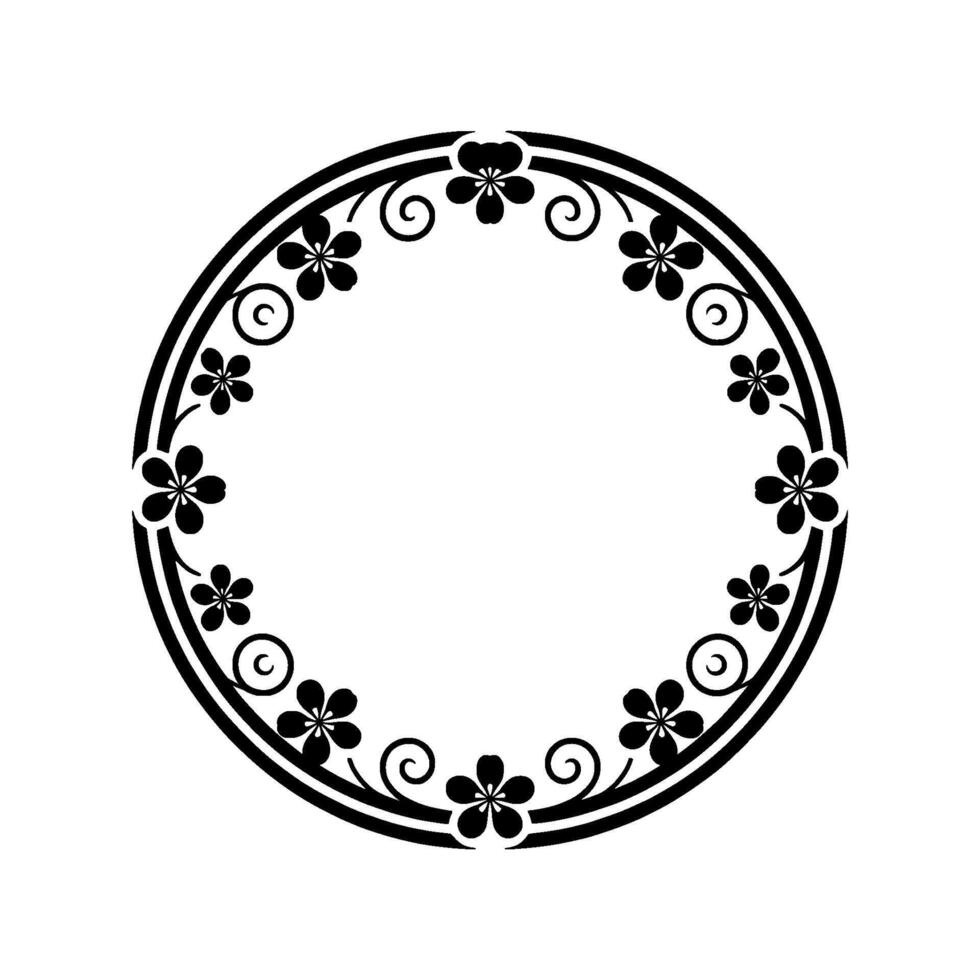 Elegant Celtic Circle Border, Vintage vector