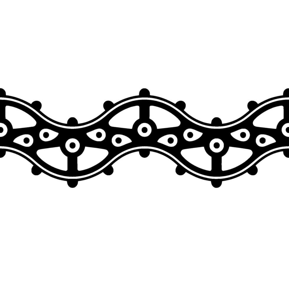 Abstract Chain Motif, Minimalist vector
