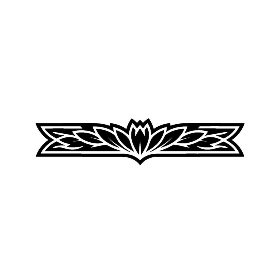 Intricate Celtic Floral Border, Minimalist vector