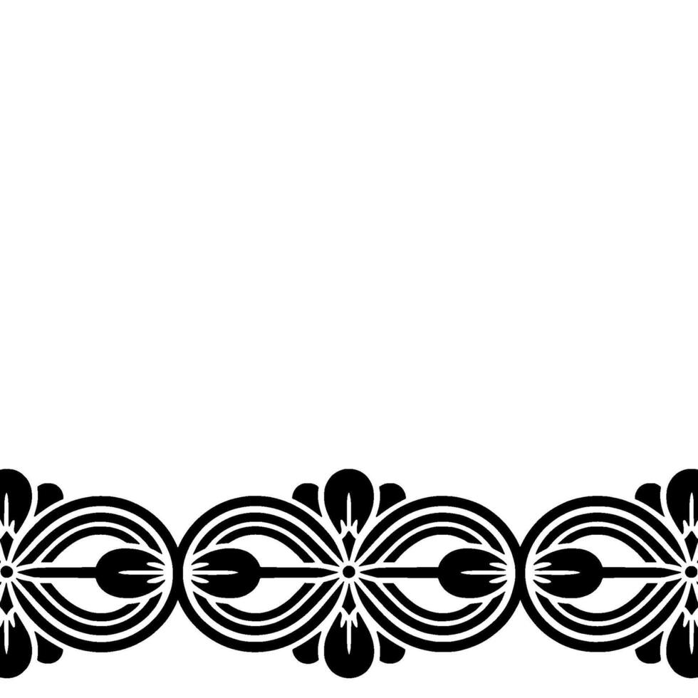 Geometric Deco Border, Elegant Minimalism vector