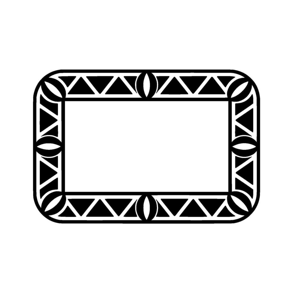 Geometric Deco Frame, Minimalist , Elegant Border vector