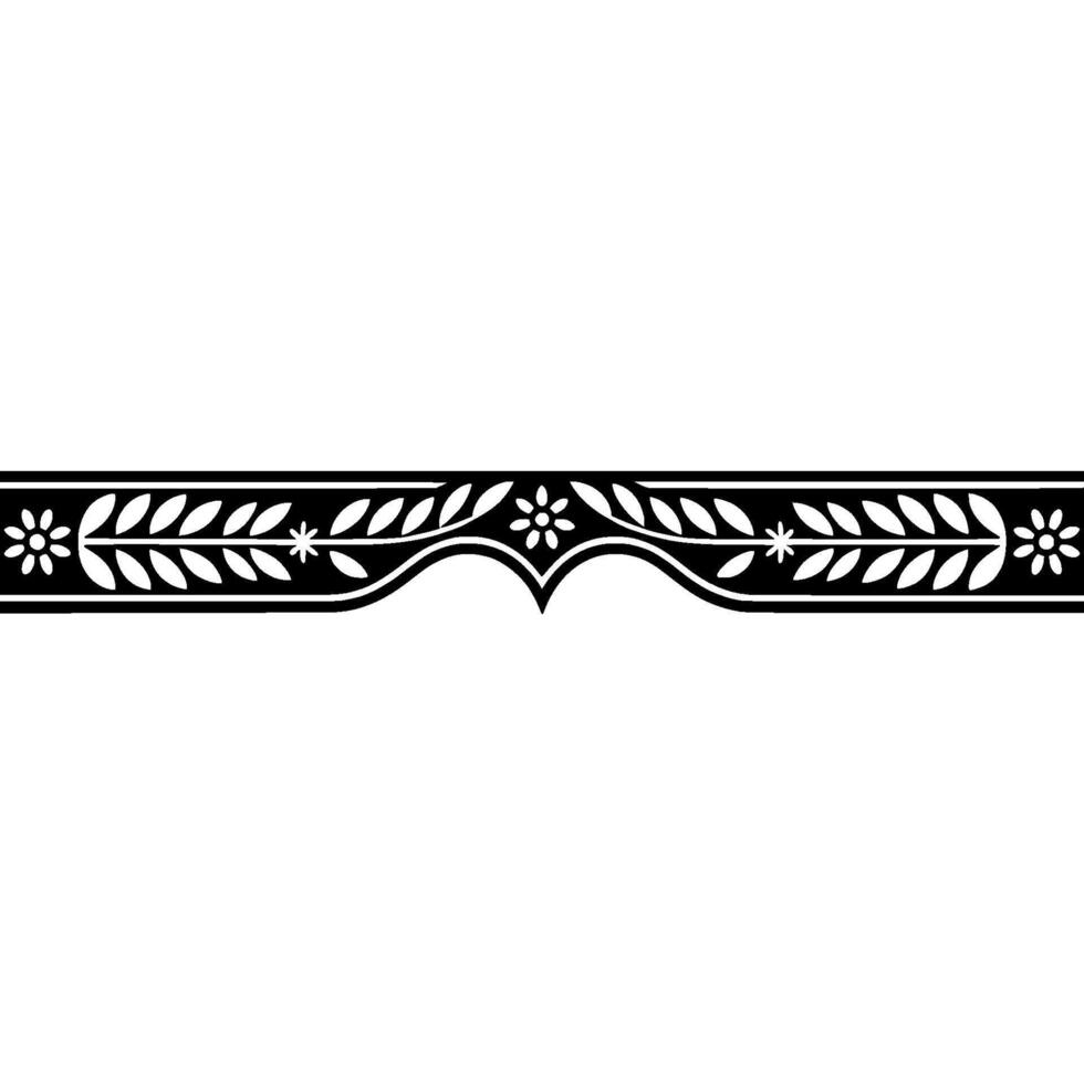 Elegant Vintage Decorative Border, Classical, Floral vector