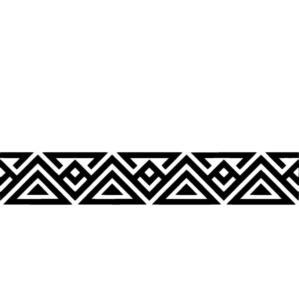 Geometric Deco Border, Minimalist Pattern, Black White, Art deco vector