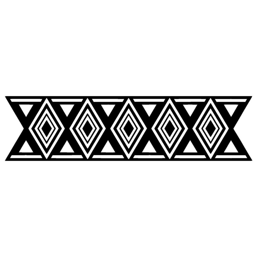 Geometric Deco Border, Minimalist Pattern, Symmetrical vector