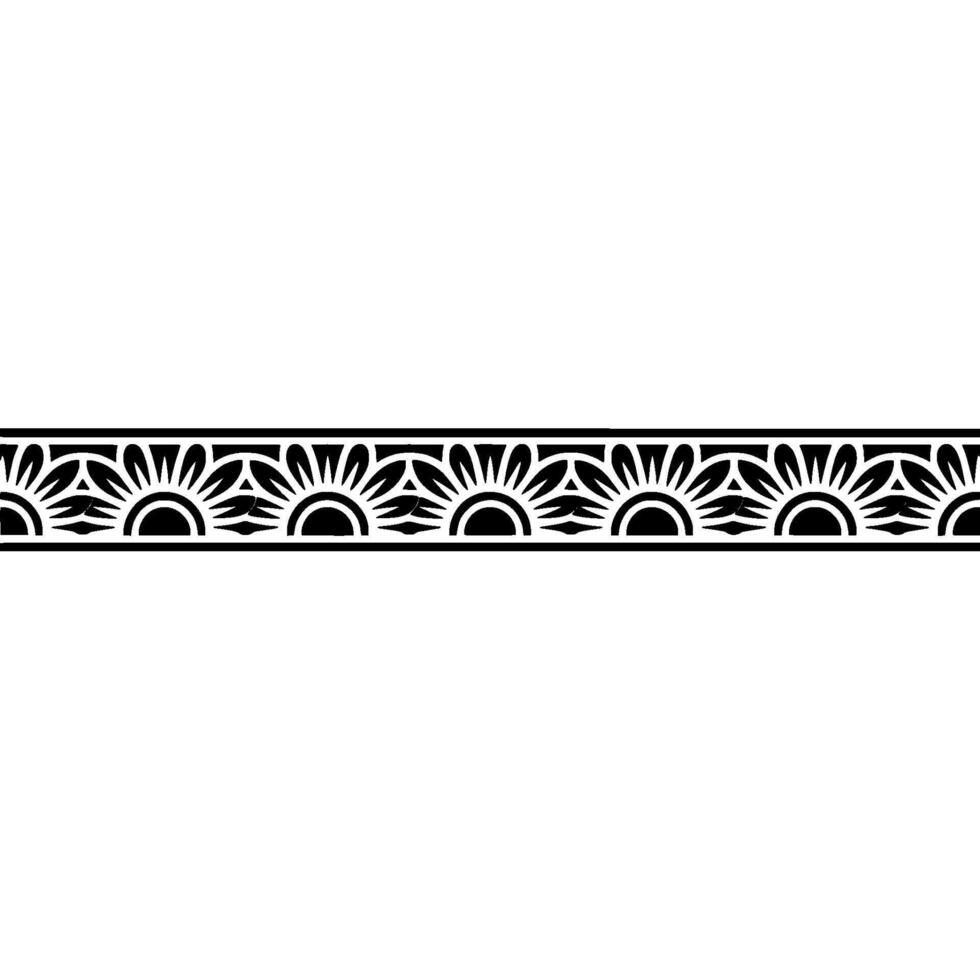 Art Deco Sunburst Border Geometric Elegance vector