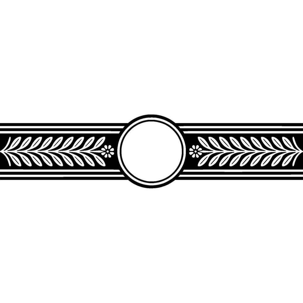Elegant Ornamental Border, Classic Element vector