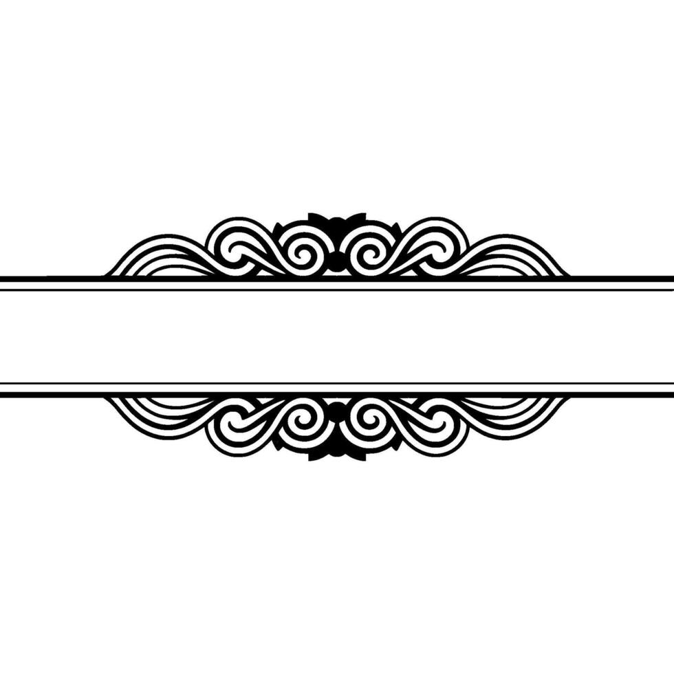 Elegant Winter Border, Festive Element, Wreath vector