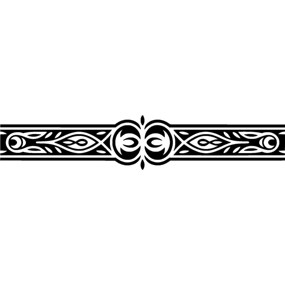 Intricate Celtic Border, Vintage Decorative Element, Ornamental vector