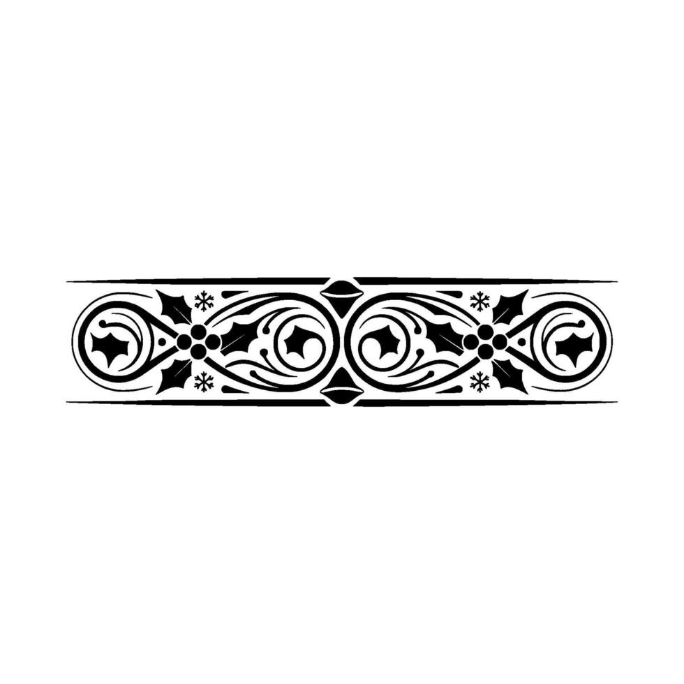Elegant Victorian Border, Decorative Element, Festive vector