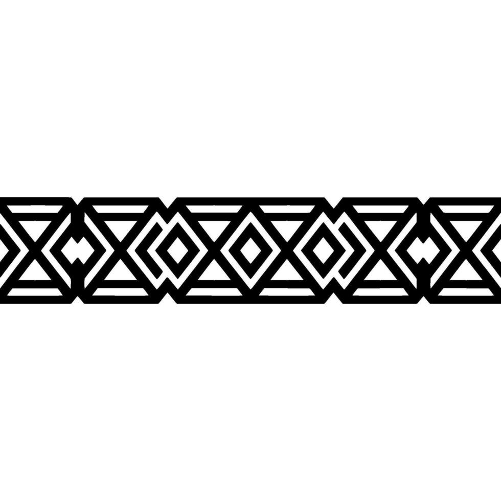 Geometric Border, Minimalist Pattern, Linear vector