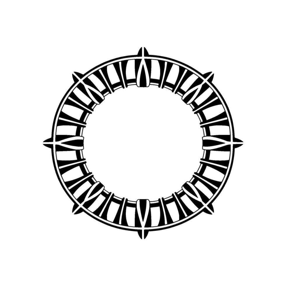 Geometric Portal, Intricate , Minimalist Circle, Abstract Symbol vector