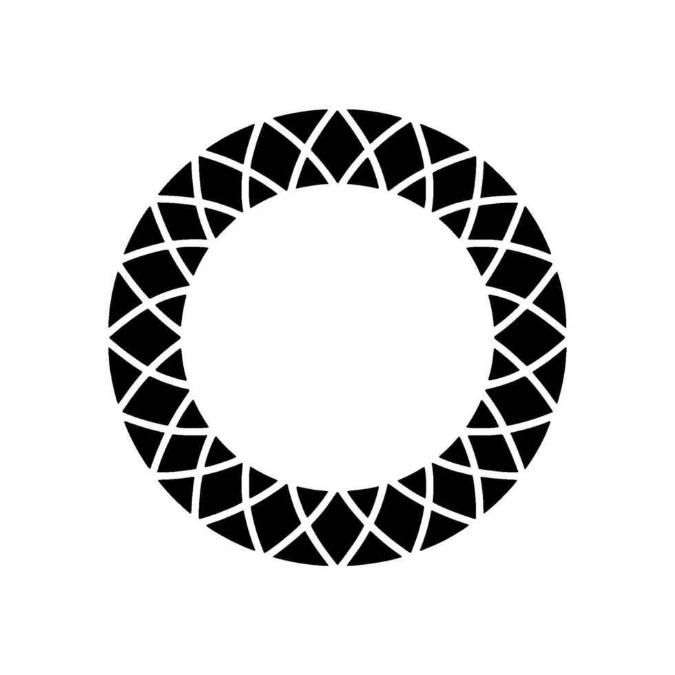Geometric Circle Pattern, Minimalist , Negative Space vector