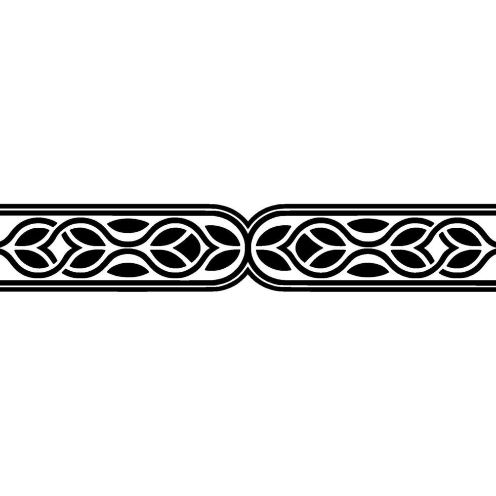 Elegant Celtic Border, Minimalist , Decorative Element vector