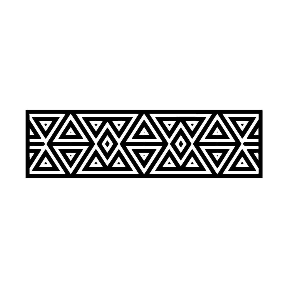 Geometric Tribal Pattern, Minimalist - Abstract vector