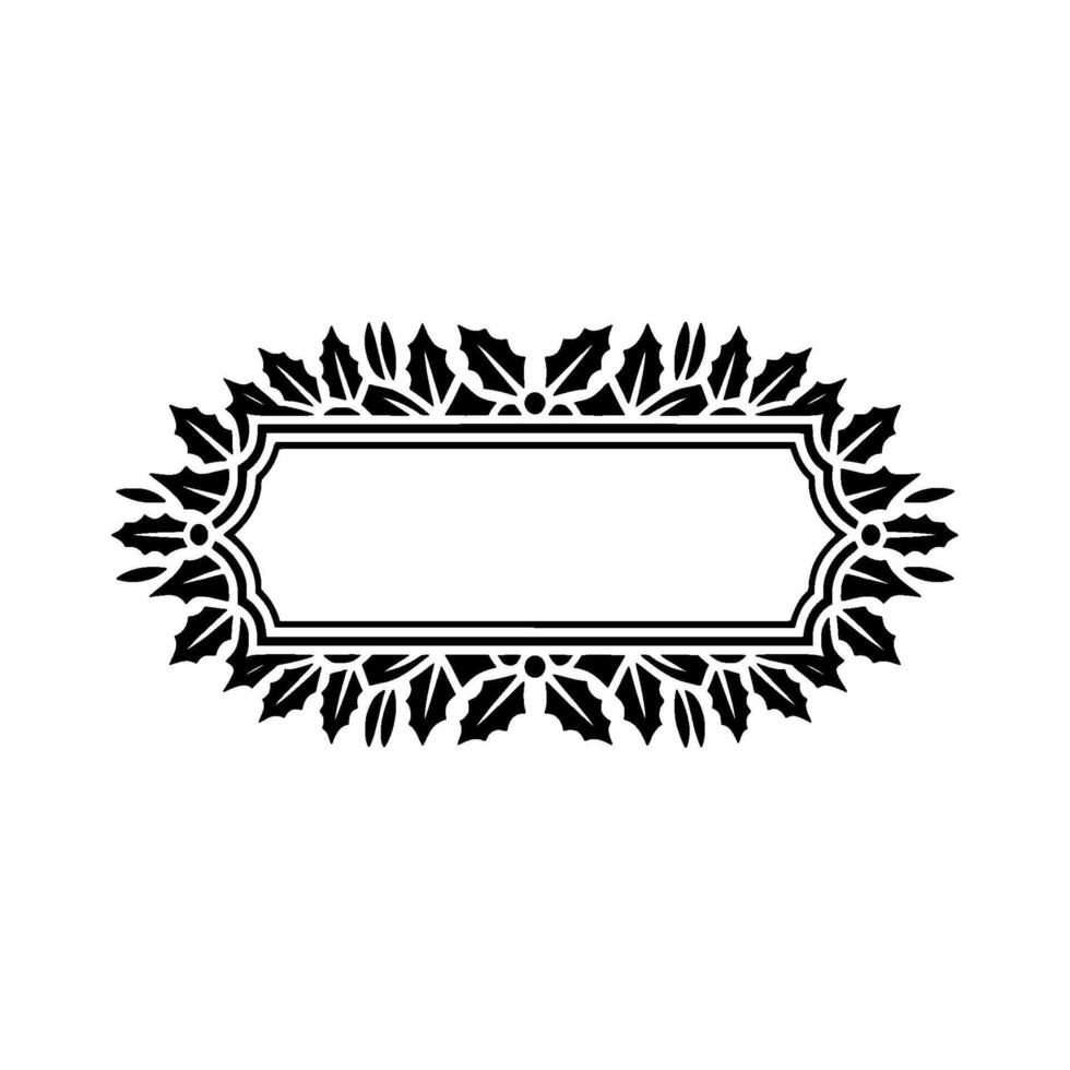 Elegant Victorian Border, Festive Ornament, Decorative Frame vector