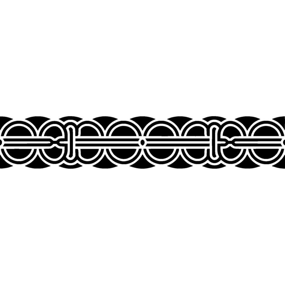 Intricate Celtic Border, Vintage , Elegant Ornamentation - Pattern vector