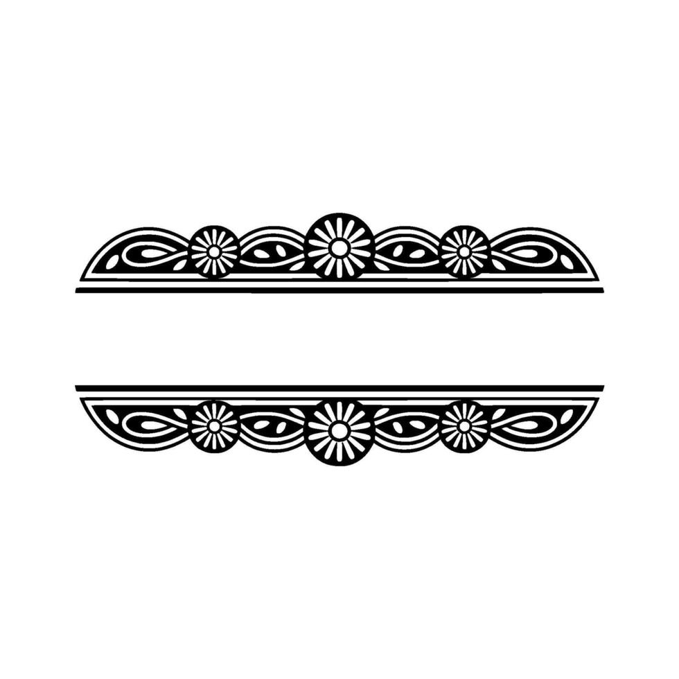 Stylized Art Deco Border, Elegant Decorative Element vector