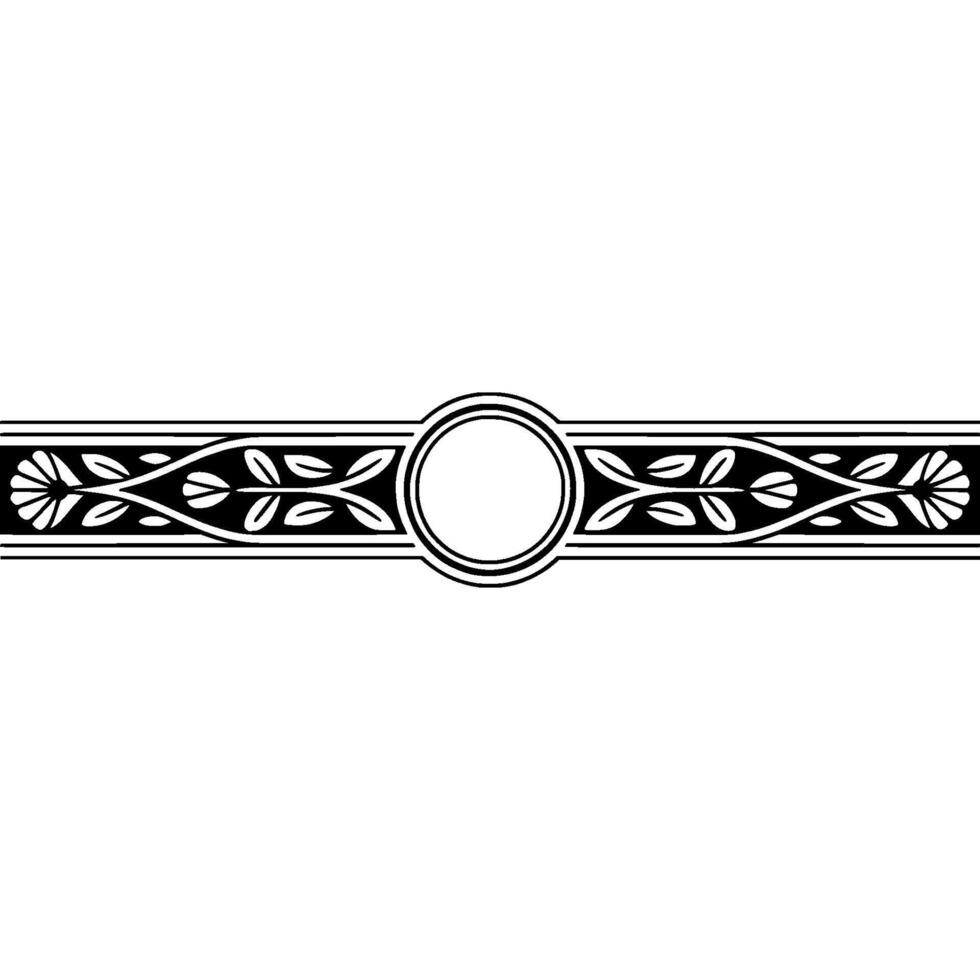 Art Deco Border Ornament, Elegant vector