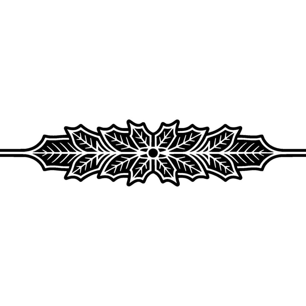 Elegant Botanical Border, Vintage Style, Minimalist, Floral vector
