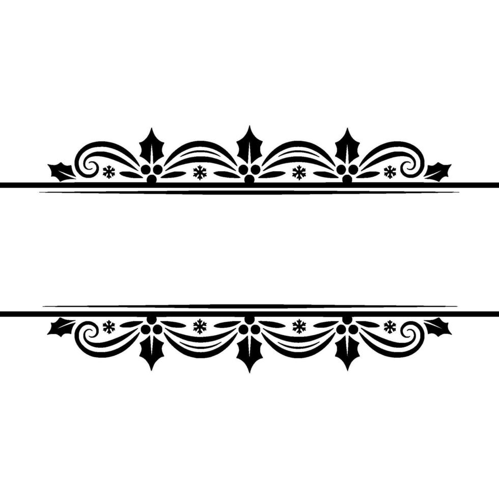 Elegant Ornament Border, Minimalist vector
